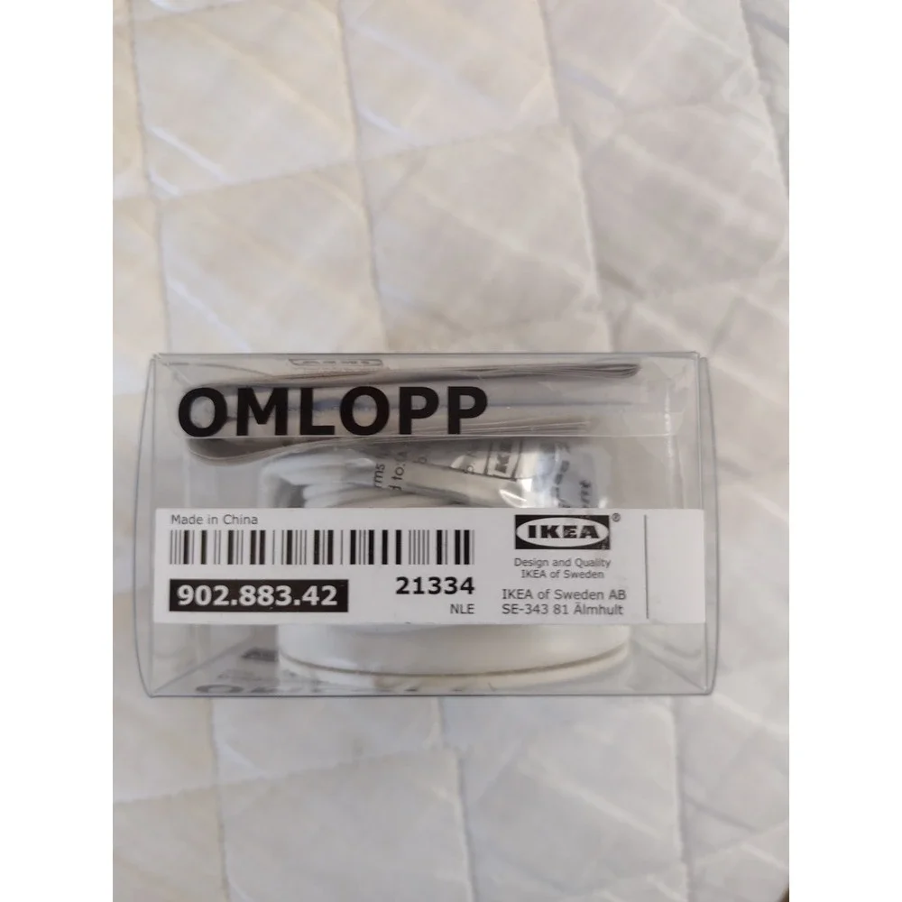 NEW IKEA OMLOPP 902.883.42 LED Spotlight  White Bezel, Warm White